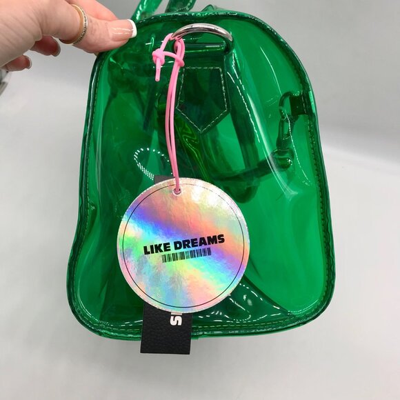 Like Dreams Green Iced Out Hologram Satchel Bag - Picture 11 of 11
